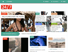 Tablet Screenshot of 24x7review.com